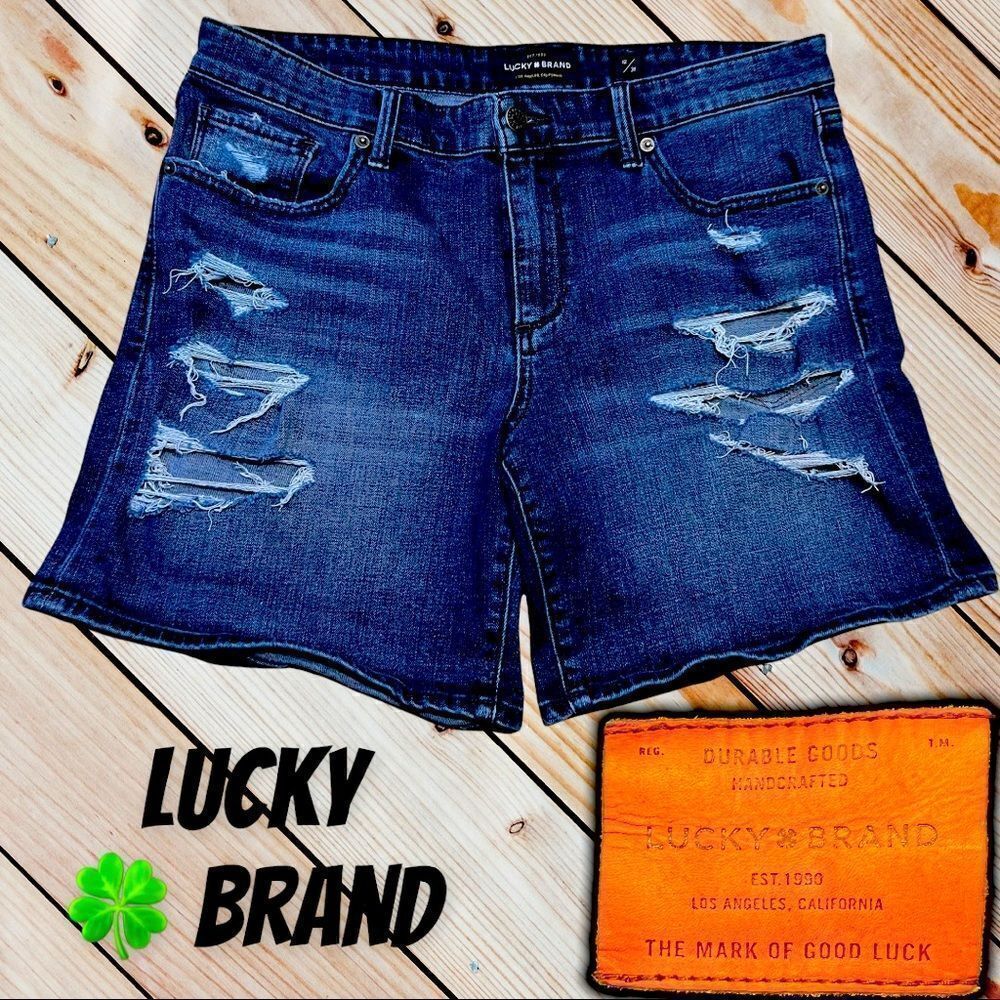 Lucky Brand Distressed Denim Shorts sz 12